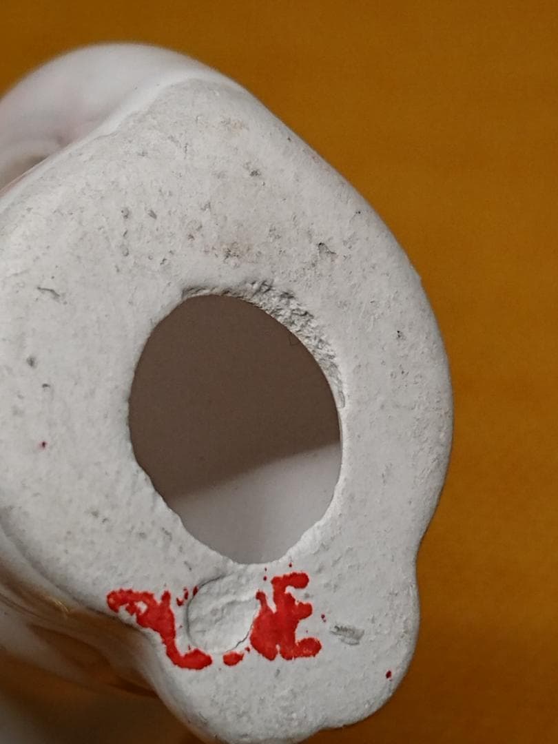 ビンテージ　ネコ　猫　白猫　陶器　置物　インテリア　工芸品　美術品　A1066