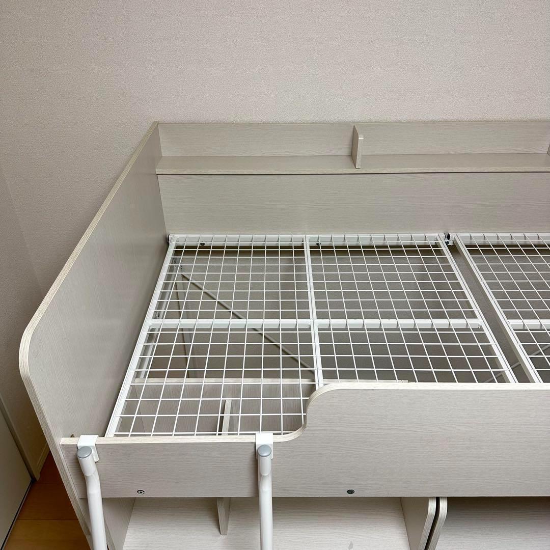 ニトリ　システムベッド　ロフトベッド　学習机　マットレス付き　システムベット