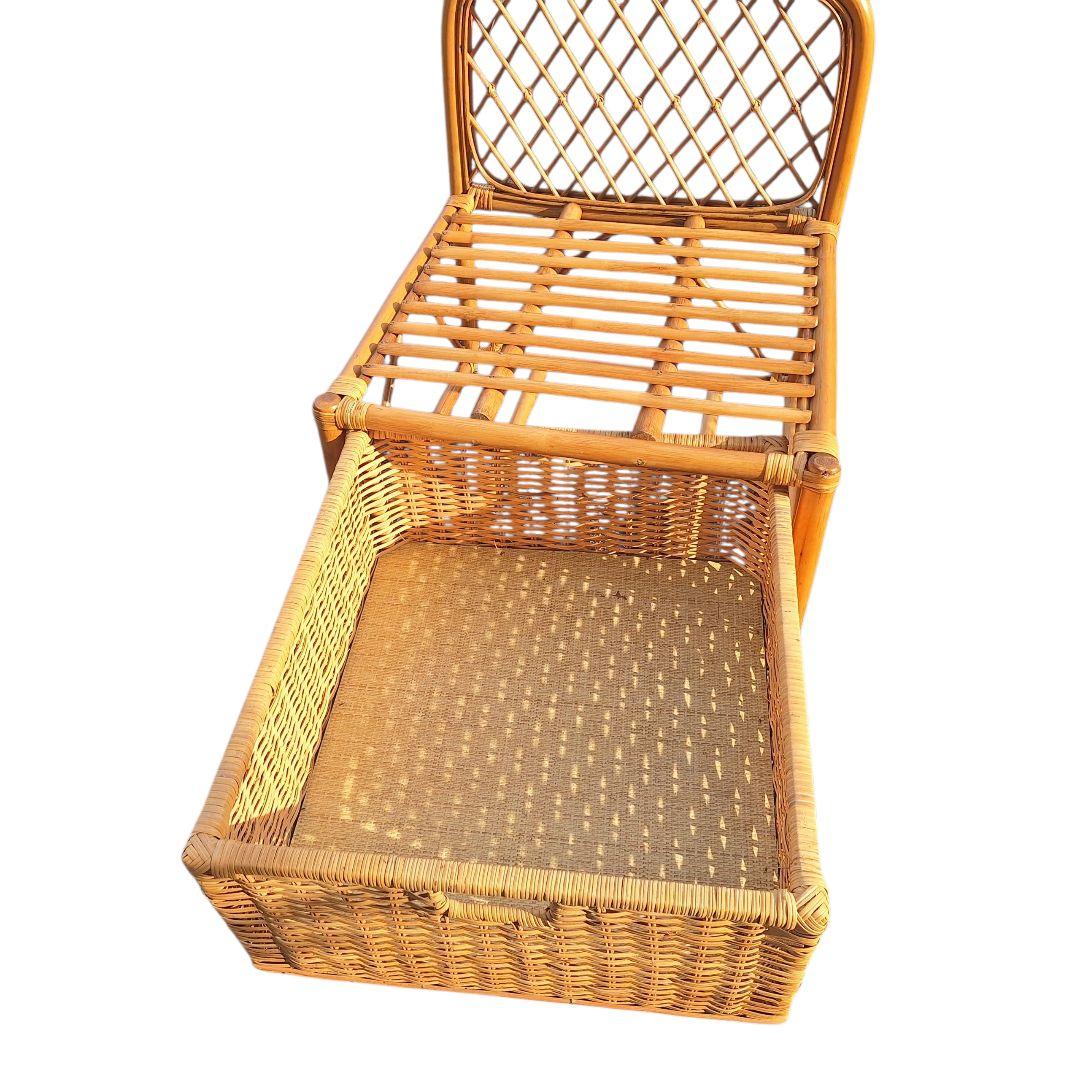 ラタンチェア 2脚セット 籐家具 ヴィンテージ 天然素材 ナチュラル