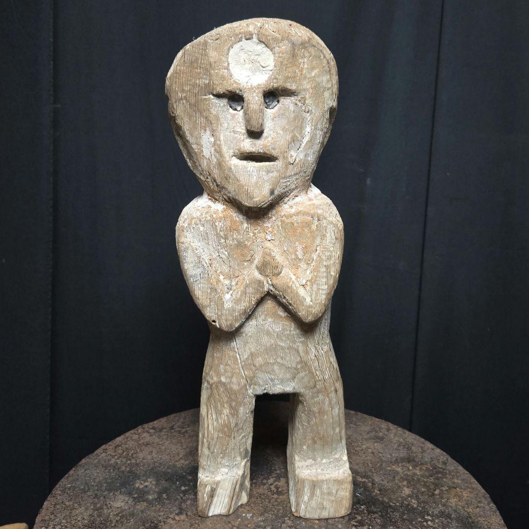 大特価！ネパール？祈りの像？彫像木彫り像プリミティブアート　プタリ？