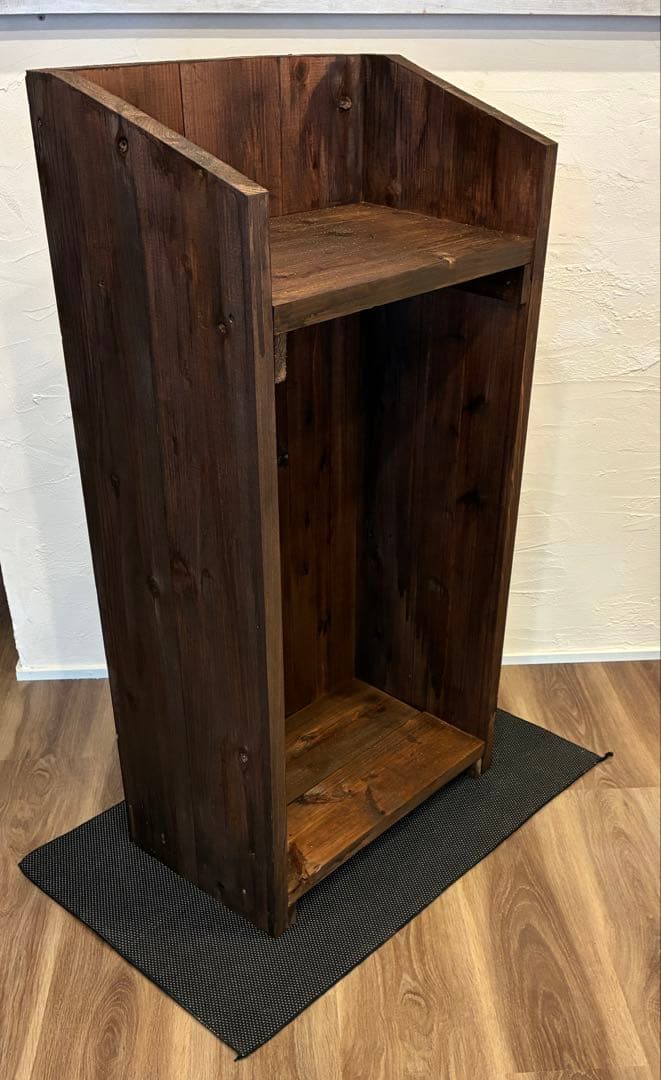 ビンテージ風　受付、レジカウンター 杉板 塗装 W51×H93×D31 受付台