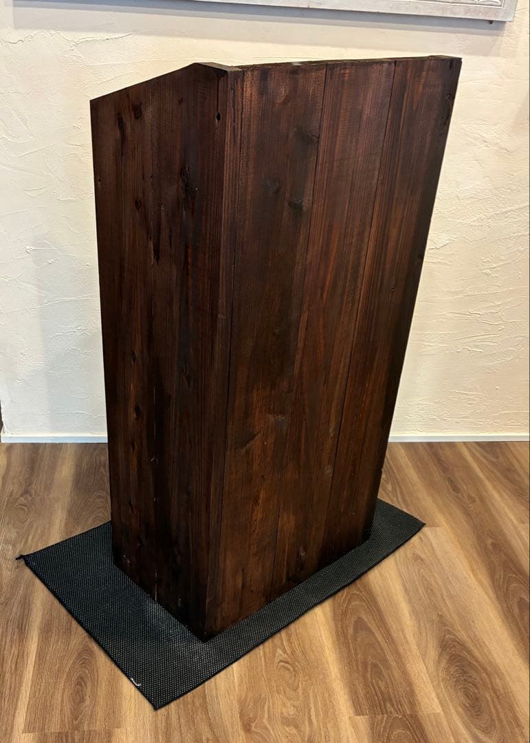 ビンテージ風　受付、レジカウンター 杉板 塗装 W51×H93×D31 受付台