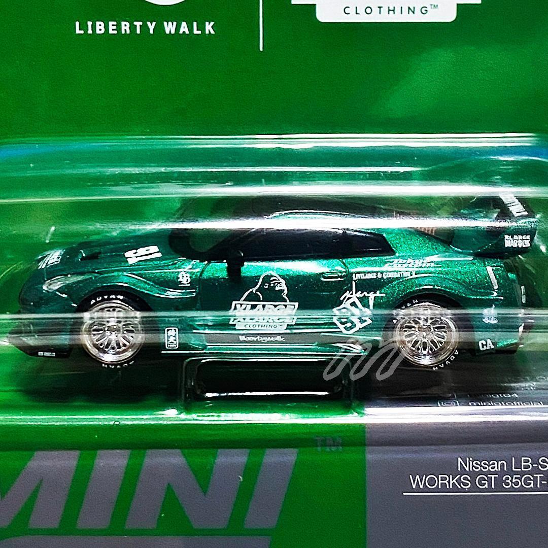 MINIGT LBWK × XLARGE GT NISSAN 35GT グリーン - メルカリ