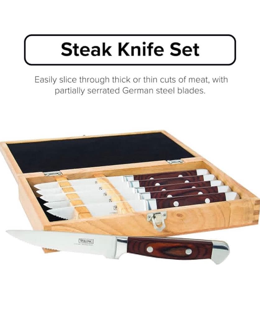 【新品未使用】VIKING ステーキナイフ　6セット　【保管ケース付き】