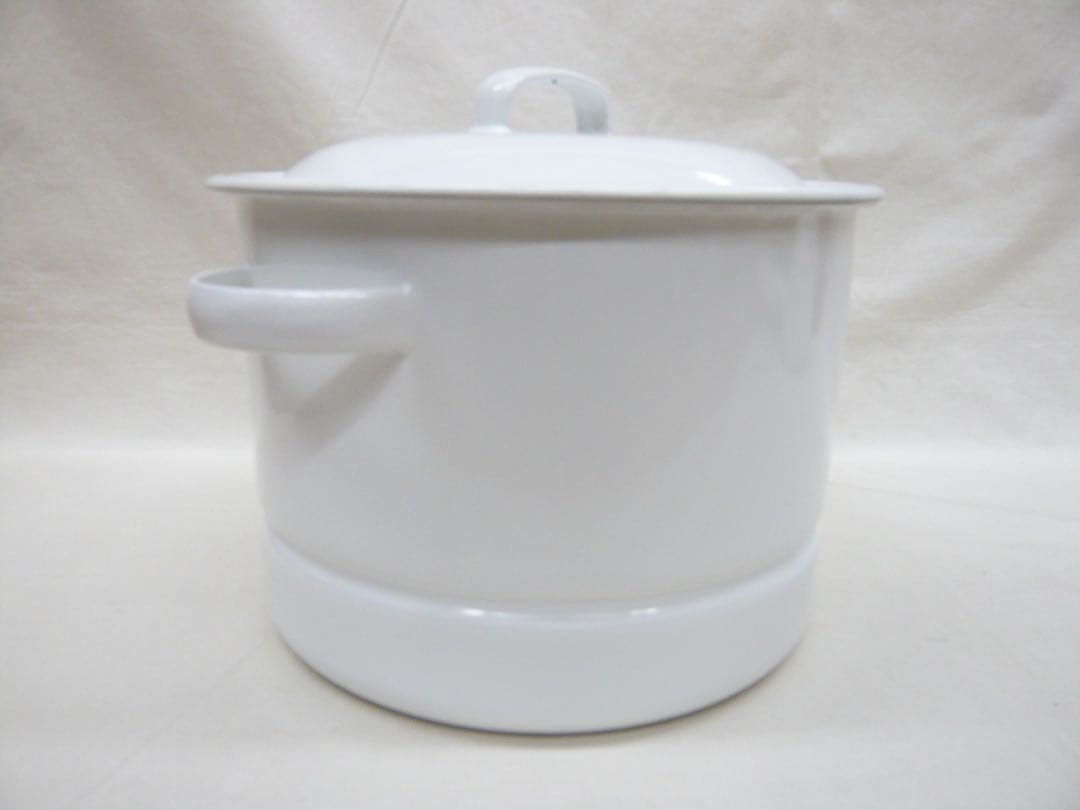 『にちにち道具』蒸し鍋21cm 5.0L 日本製 ガス・IH対応 野田琺瑯