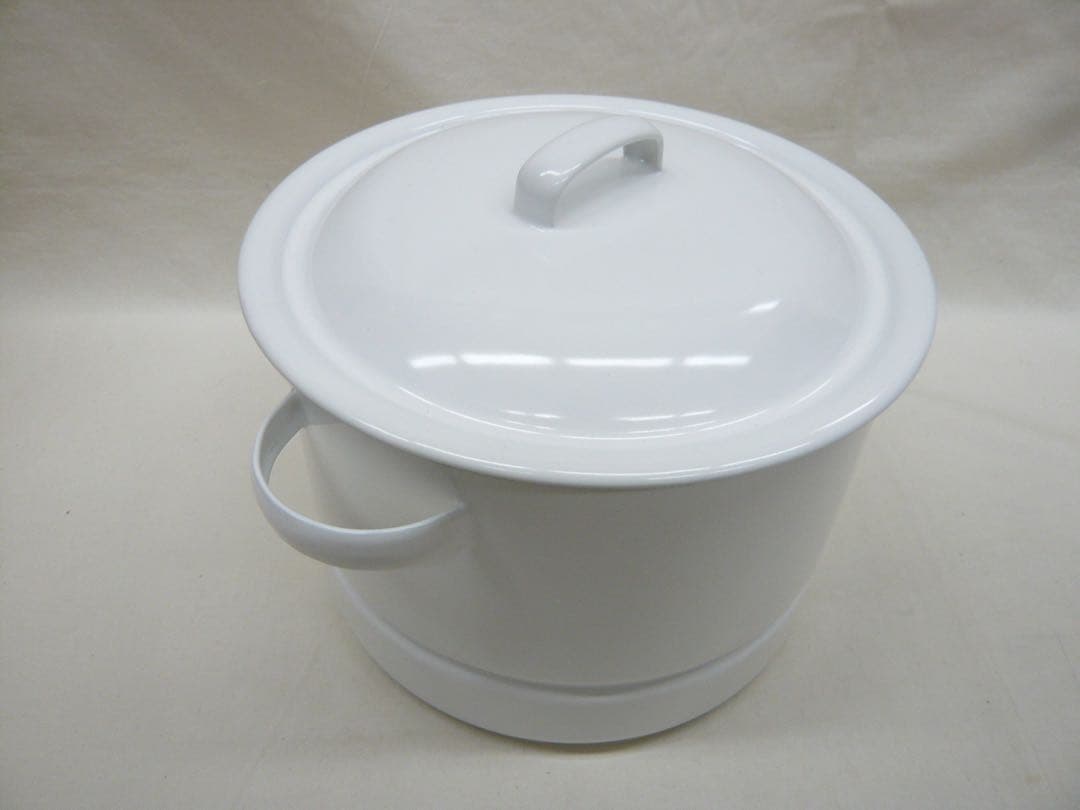 『にちにち道具』蒸し鍋21cm 5.0L 日本製 ガス・IH対応 野田琺瑯