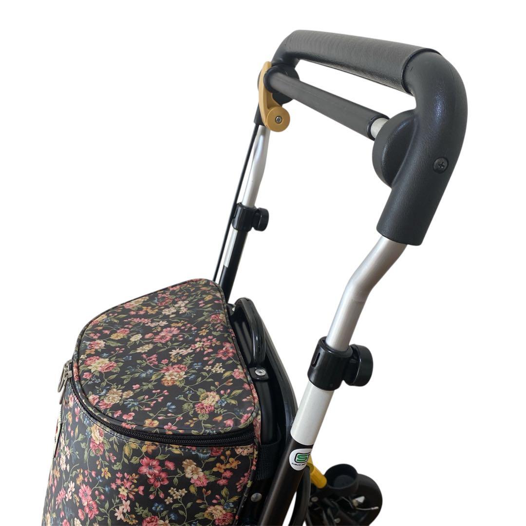 象印ベビー ウィズワン・シャオ シルバーカー ブラックフレーム Bフラワー 軽量