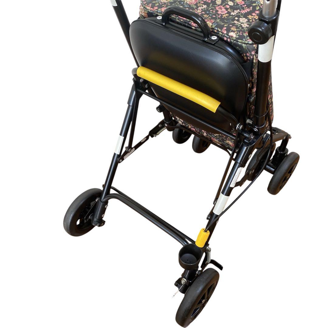 象印ベビー ウィズワン・シャオ シルバーカー ブラックフレーム Bフラワー 軽量