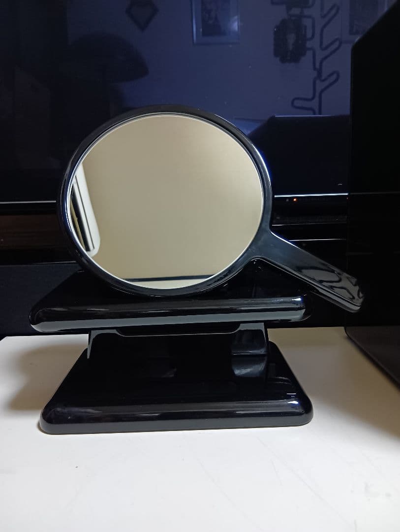 希少 萩原家具 ポストモダン 赤×黒 ラインストーン ウッド アート