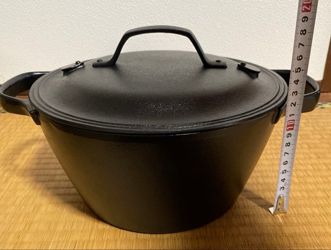 送料無料 南部盛栄堂 岩手県水沢 南部鉄器 クックトップ 煮込み鍋 未使用品