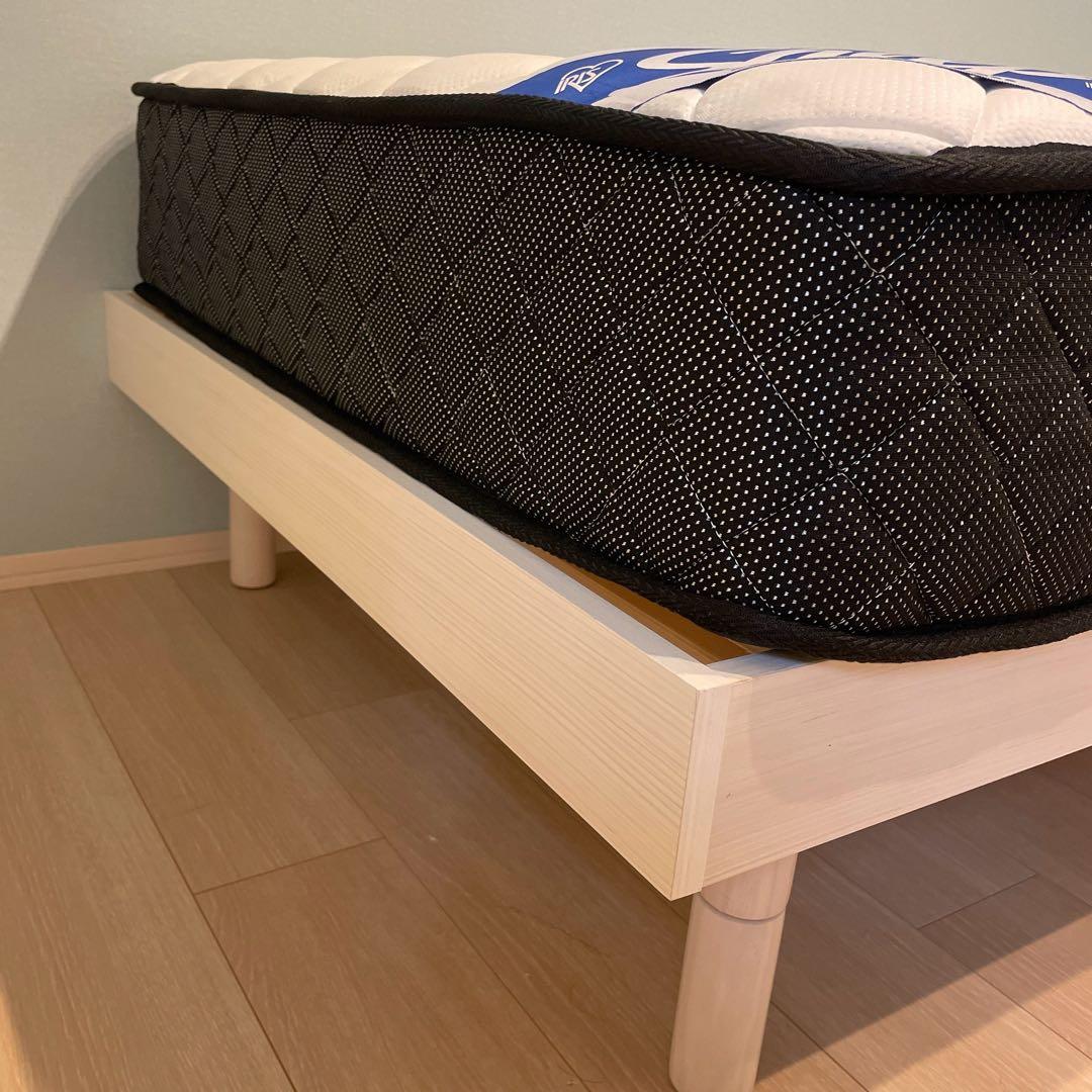 [専用]Simple Style シングルベッドフレームUSBポート付きベッド