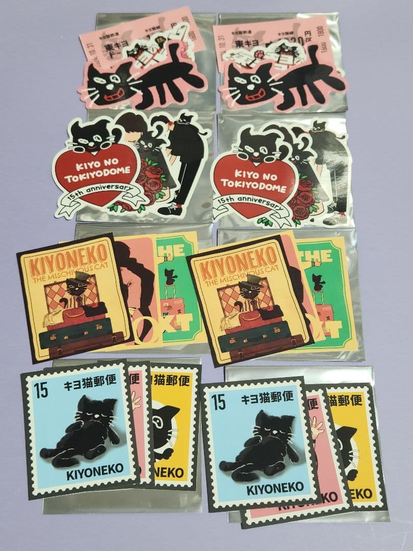 キヨ15周年くじ キヨ猫ステッカーセット 8点 - メルカリ
