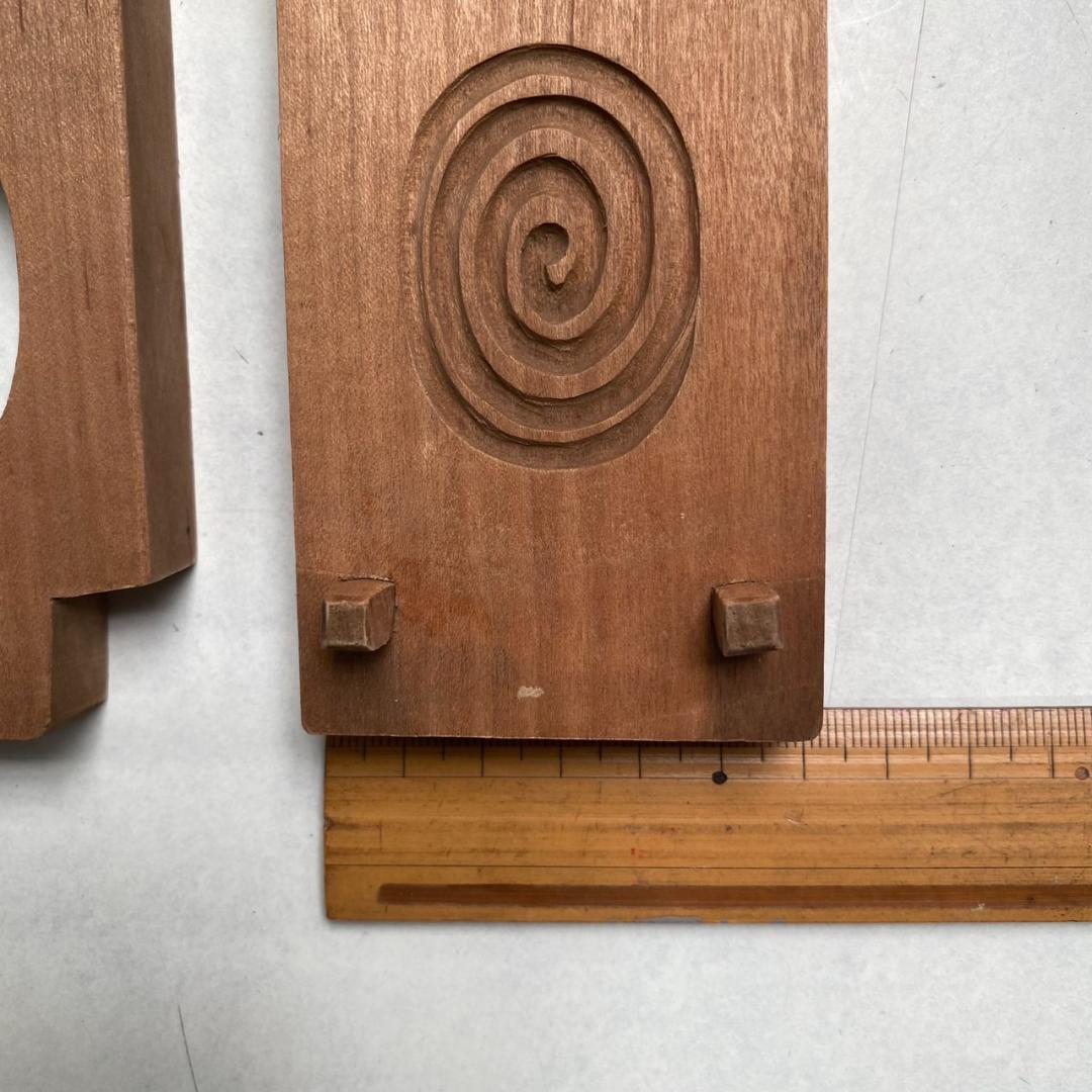 和菓子木型　5種セット【朱塗り木箱入り】