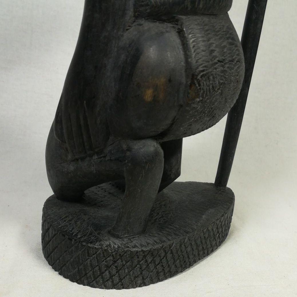 アフリカ 木彫 置物 プリミディアート 木彫人形 民族 オブジェ 黒檀