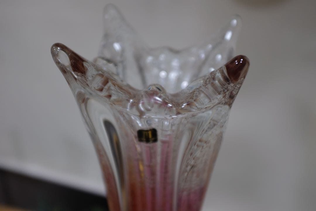 マルティグラス　フラワーシェイプ ガラス花瓶