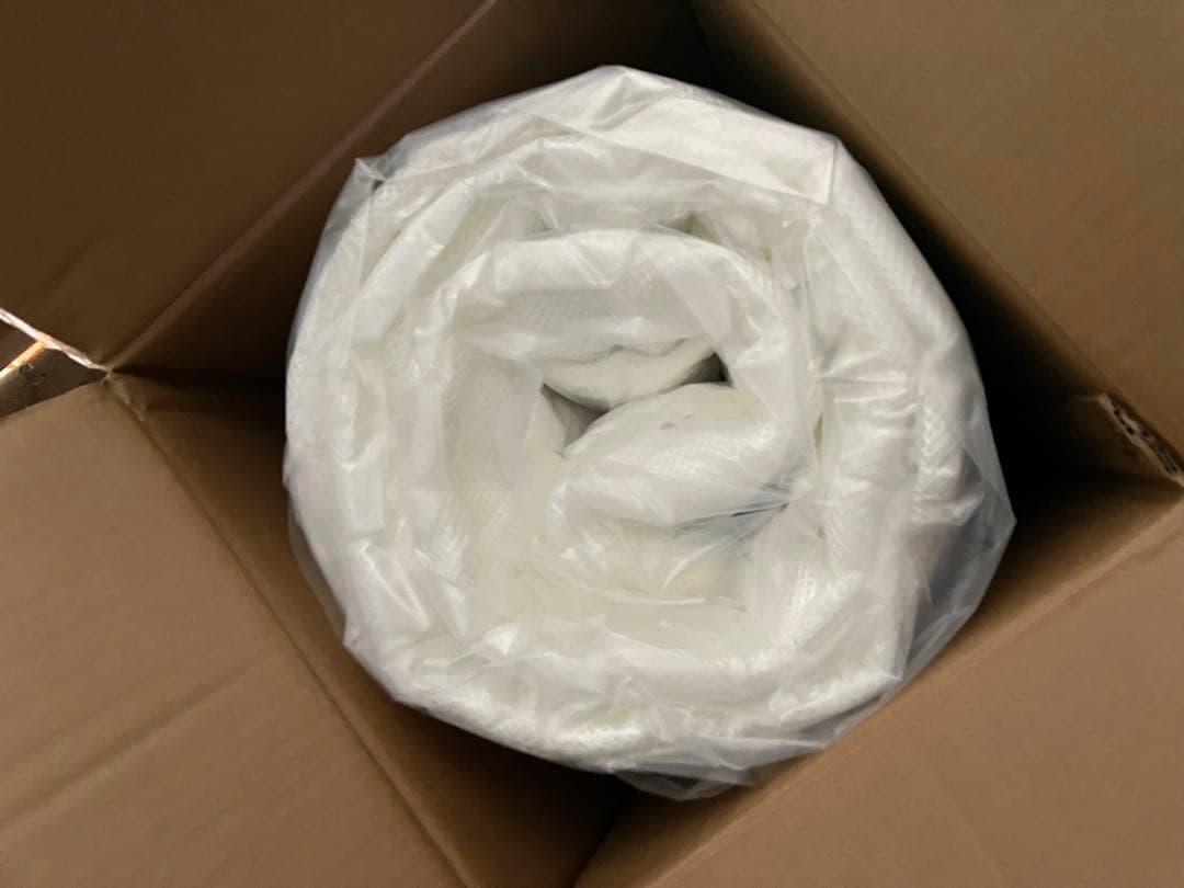 新品未使用　圧縮ロールでお届け ポケットコイルマットレス　セミシングル　ホワイト