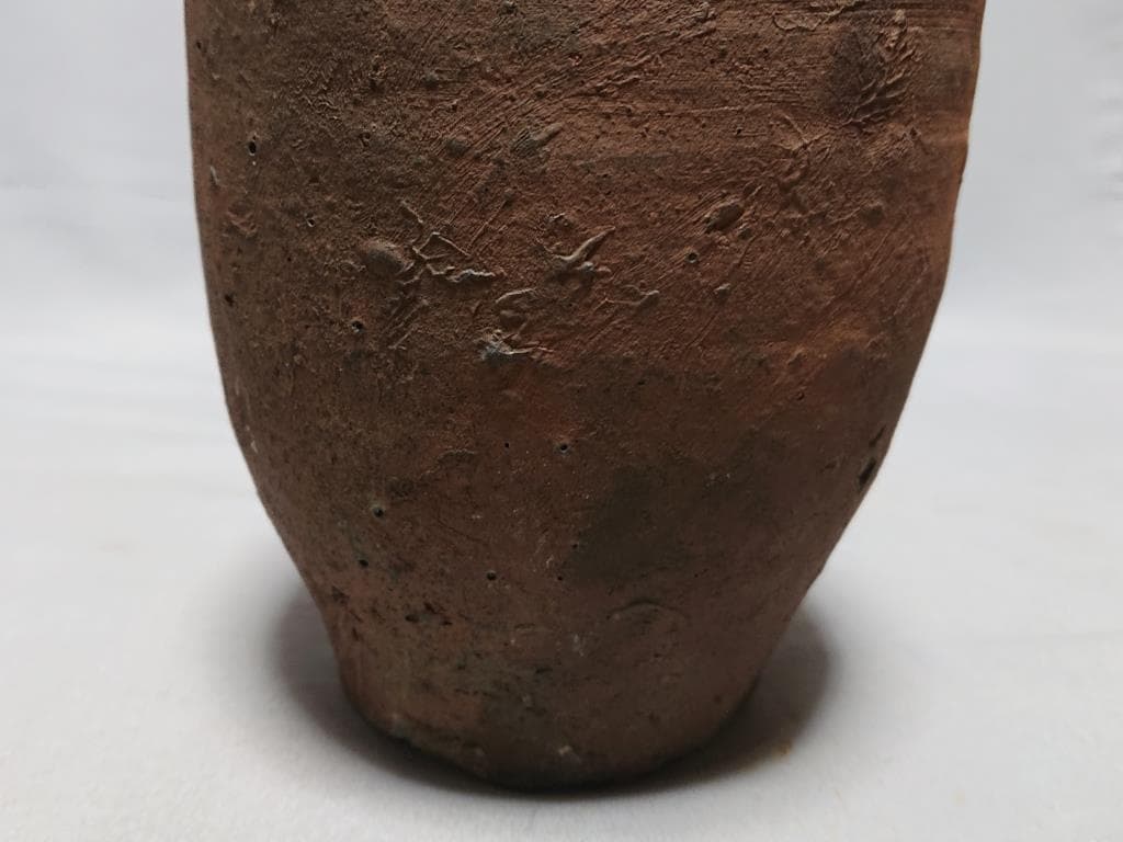 コレクター収集品　琉球　古陶壺屋焼　焼締徳利　「鬼の腕」　19世紀　江戸末期