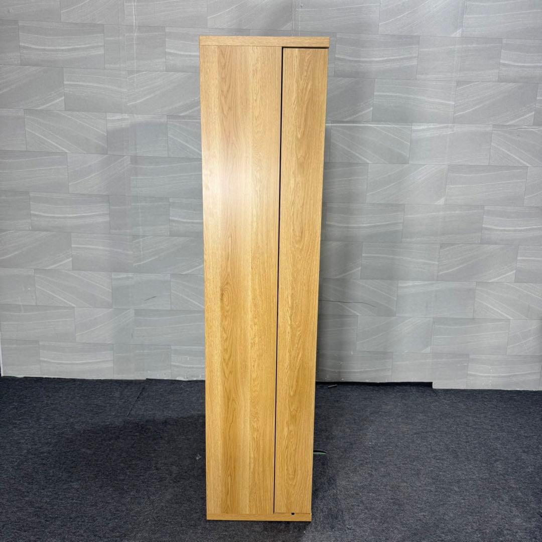 ニトリ Wスライド 本棚 ライトブラウン 完成品 組立不要 d5064