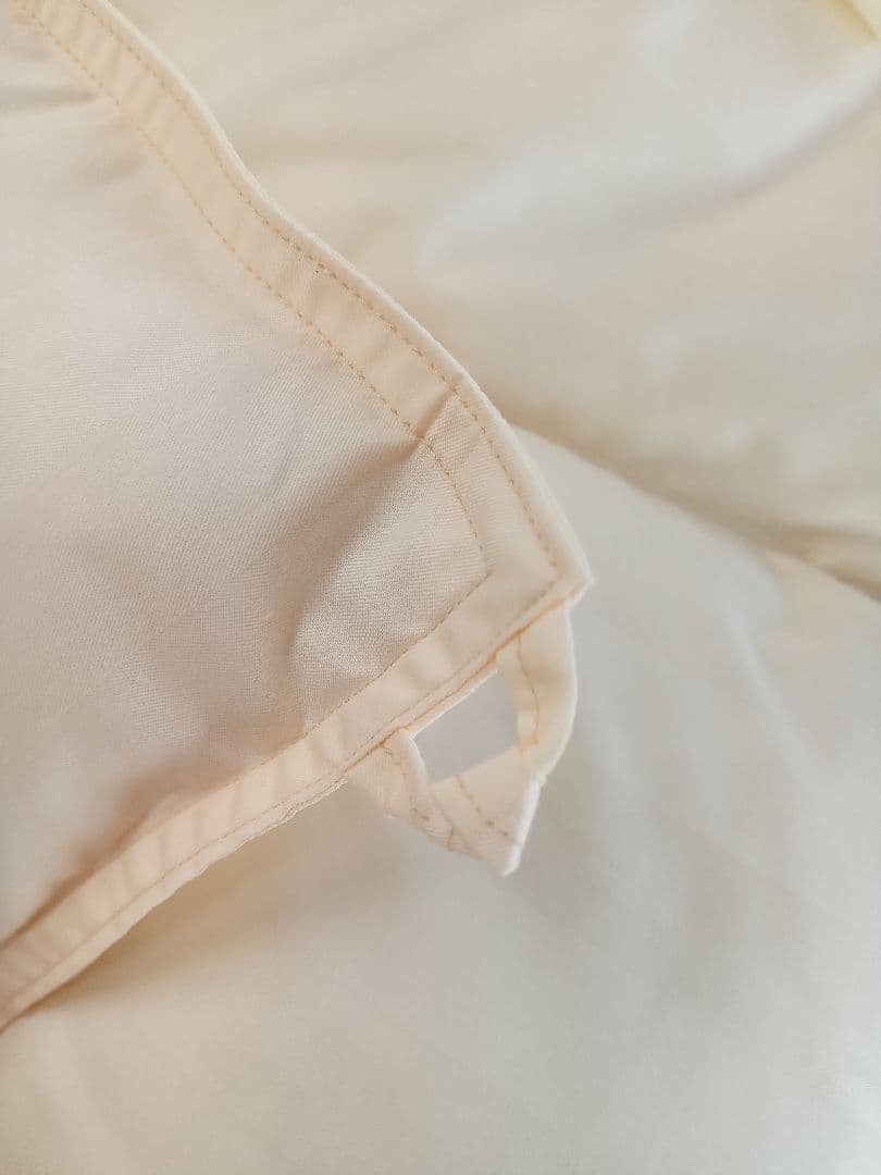 羽毛掛け布団 シングル　ダウン90％　1.2kg　日本製　クリーム