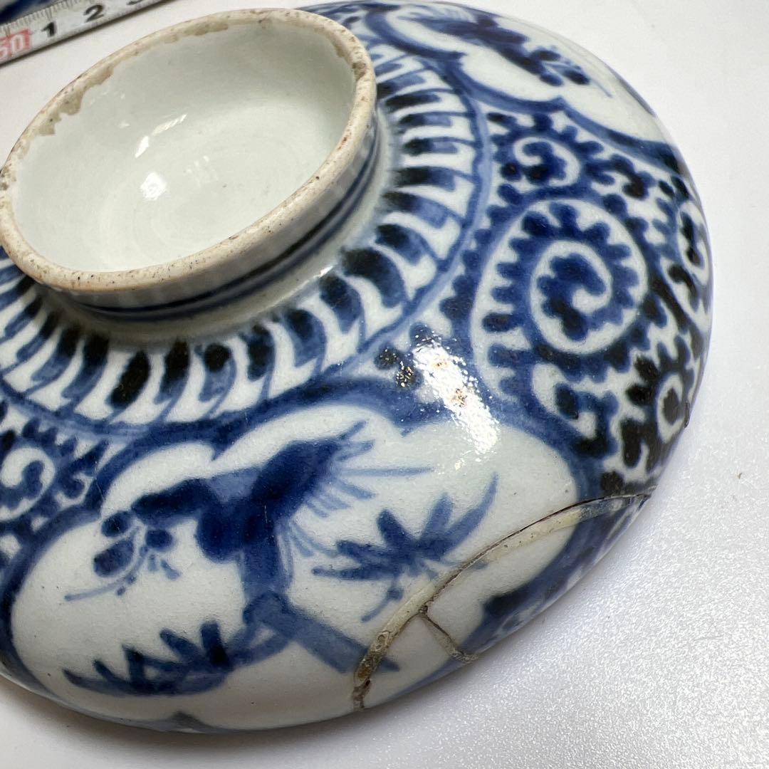 古伊万里 たこ唐草 ふた茶碗 口径11.5cm 東K8-0202③ - メルカリ