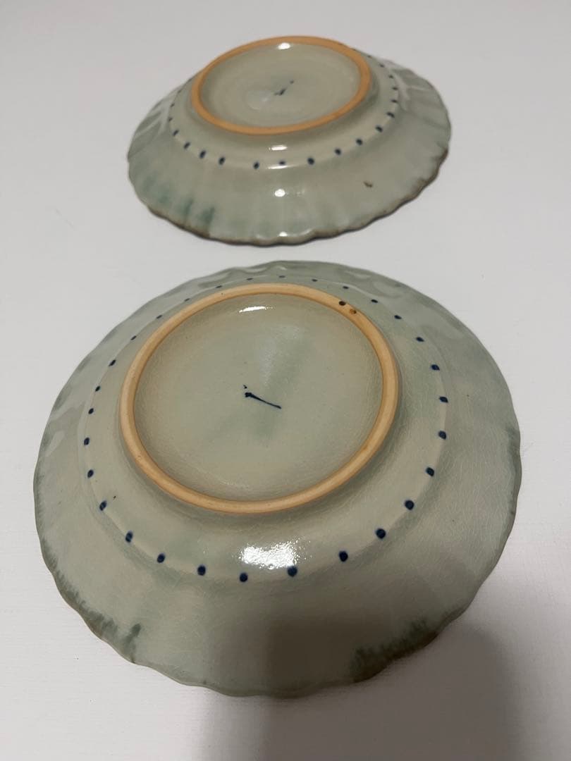 石井桃子　五寸輪花皿　2枚