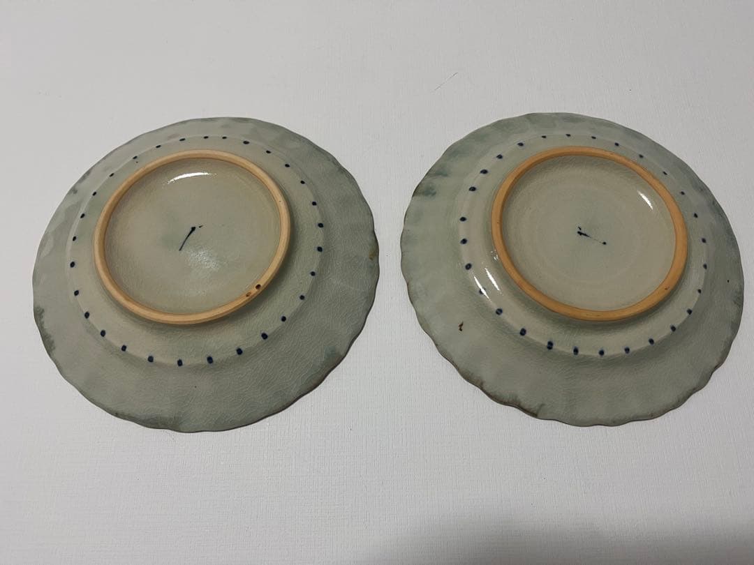 石井桃子　五寸輪花皿　2枚