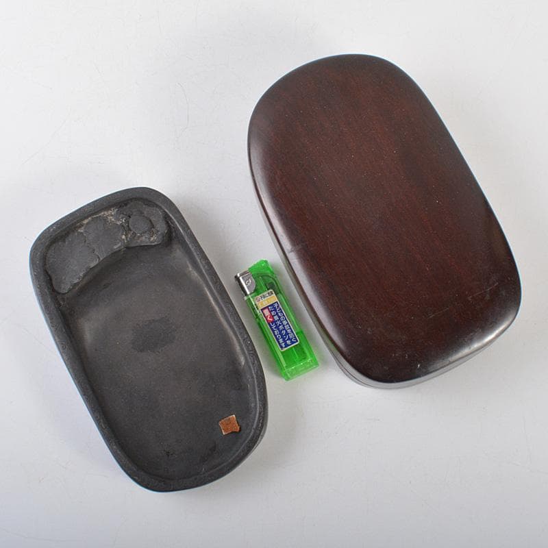 中国 書道具 花刻 端渓硯 唐木箱付 V R7139 - メルカリ