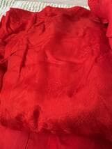 まとめ売り！長襦袢　アンティーク　着物　赤　大正ロマン　正絹　絞り　シルク