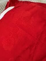 まとめ売り！長襦袢　アンティーク　着物　赤　大正ロマン　正絹　絞り　シルク