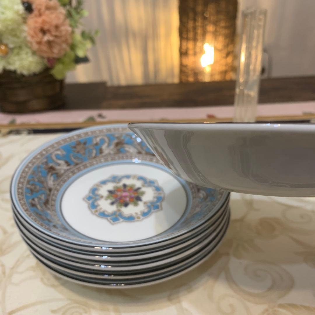 未使用　ウェッジウッド フロレンティーン　ターコイズ　12.8cmボウル　6枚