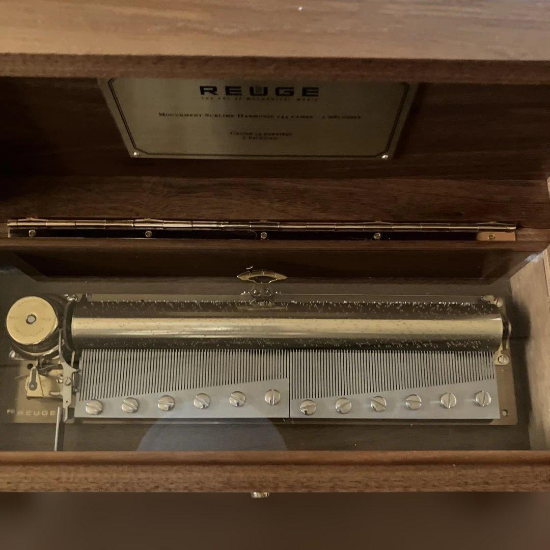 リュージュ オルゴール144弁　曲目　カノン　共鳴箱おつけします。