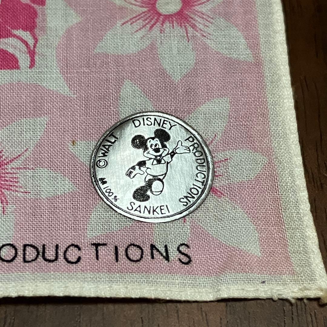 わんわん物語　レディ　ジョック　ヴィンテージ　ハンカチ　MCMLIX 花柄