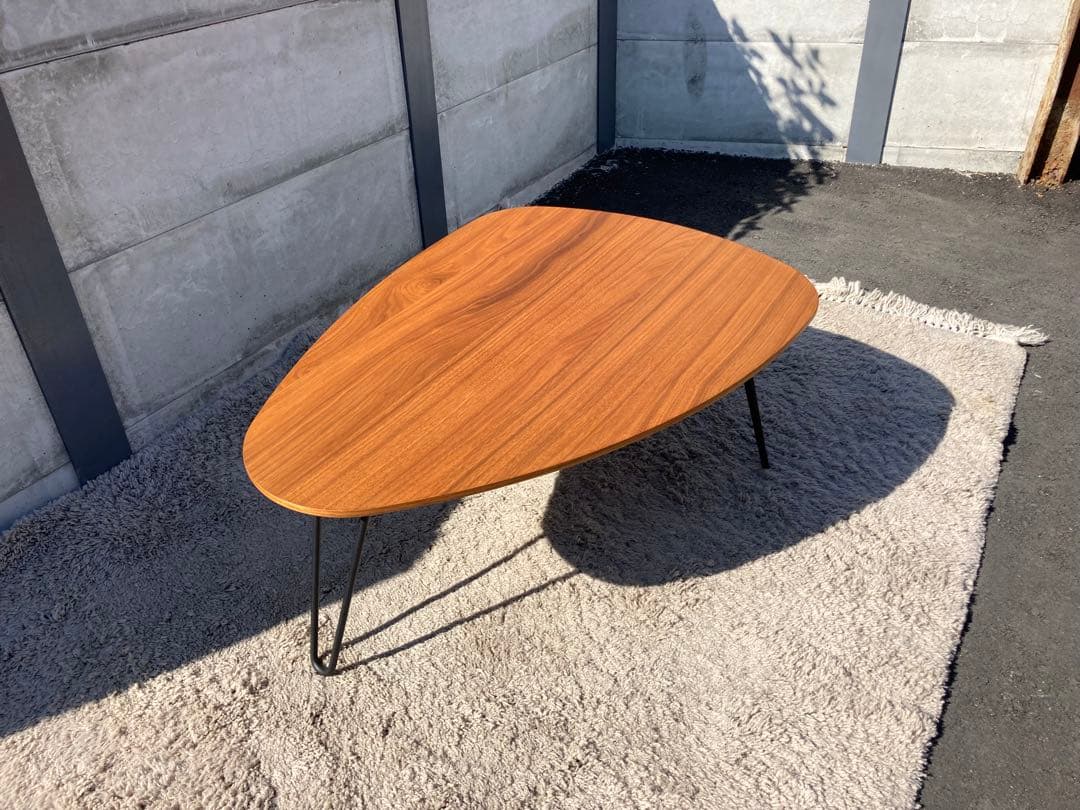 k1030-05★クラスティーナローテーブル ウォールナット材 コーヒーテーブル