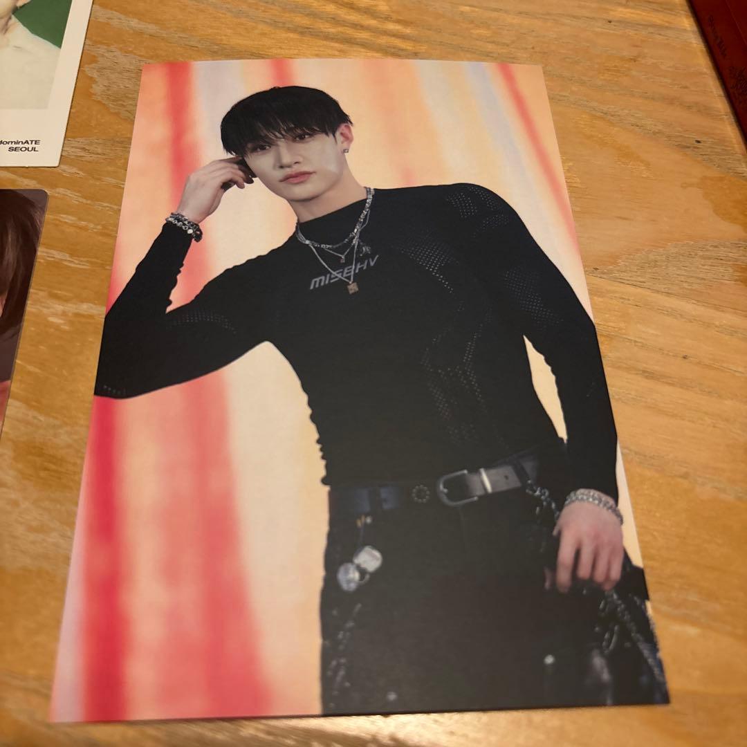 スキズdomin World Tour 封入トレカ、チェキ3枚バンチャン - メルカリ