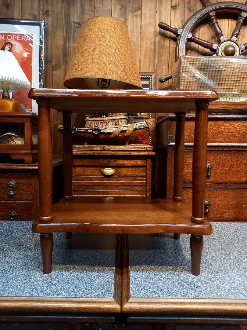 花！　様売約済　コロニアル　ウッド　サイド　オープン　ラック　２段