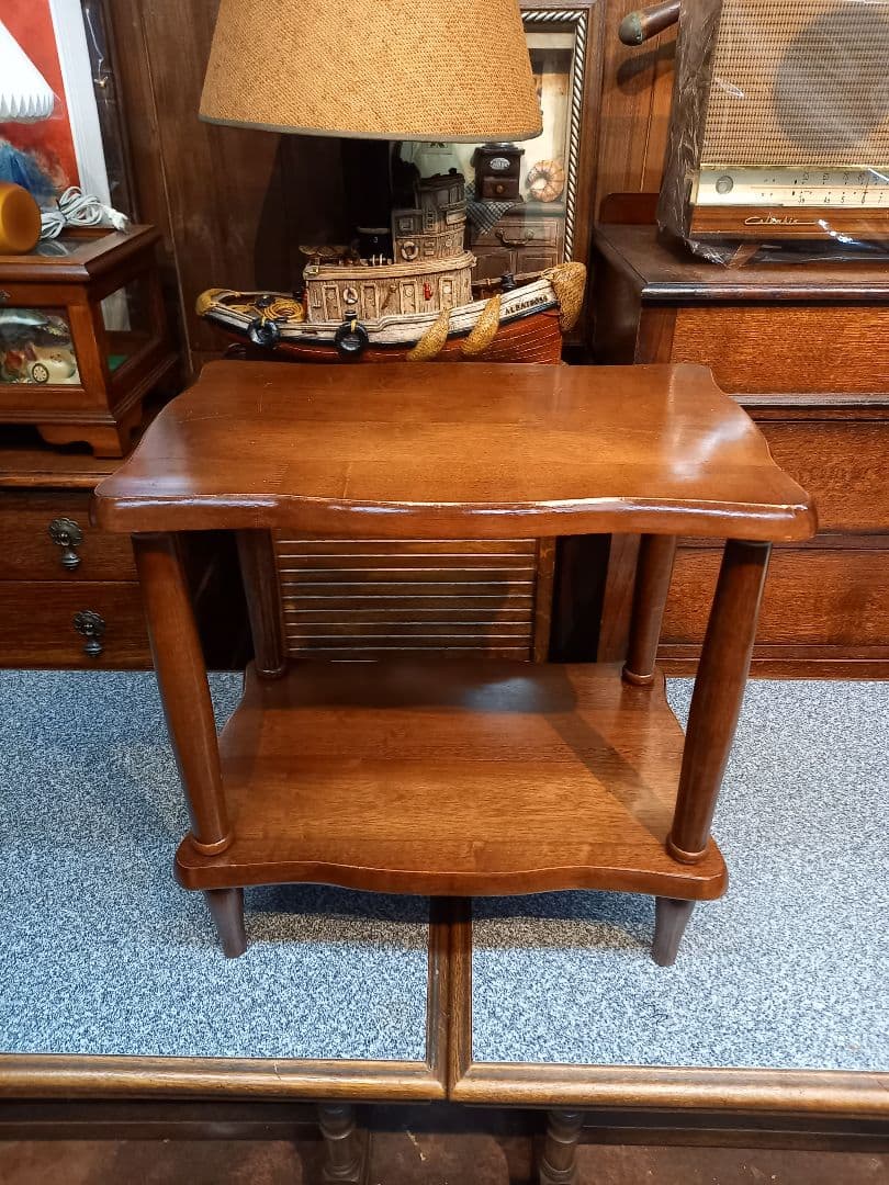 花！　様売約済　コロニアル　ウッド　サイド　オープン　ラック　２段