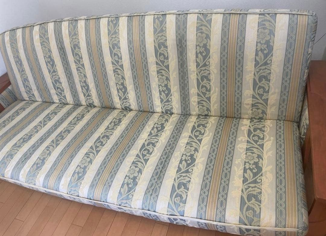 3人掛けソファー　ソファーベッド　レトロ　ヴィンテージ　美品