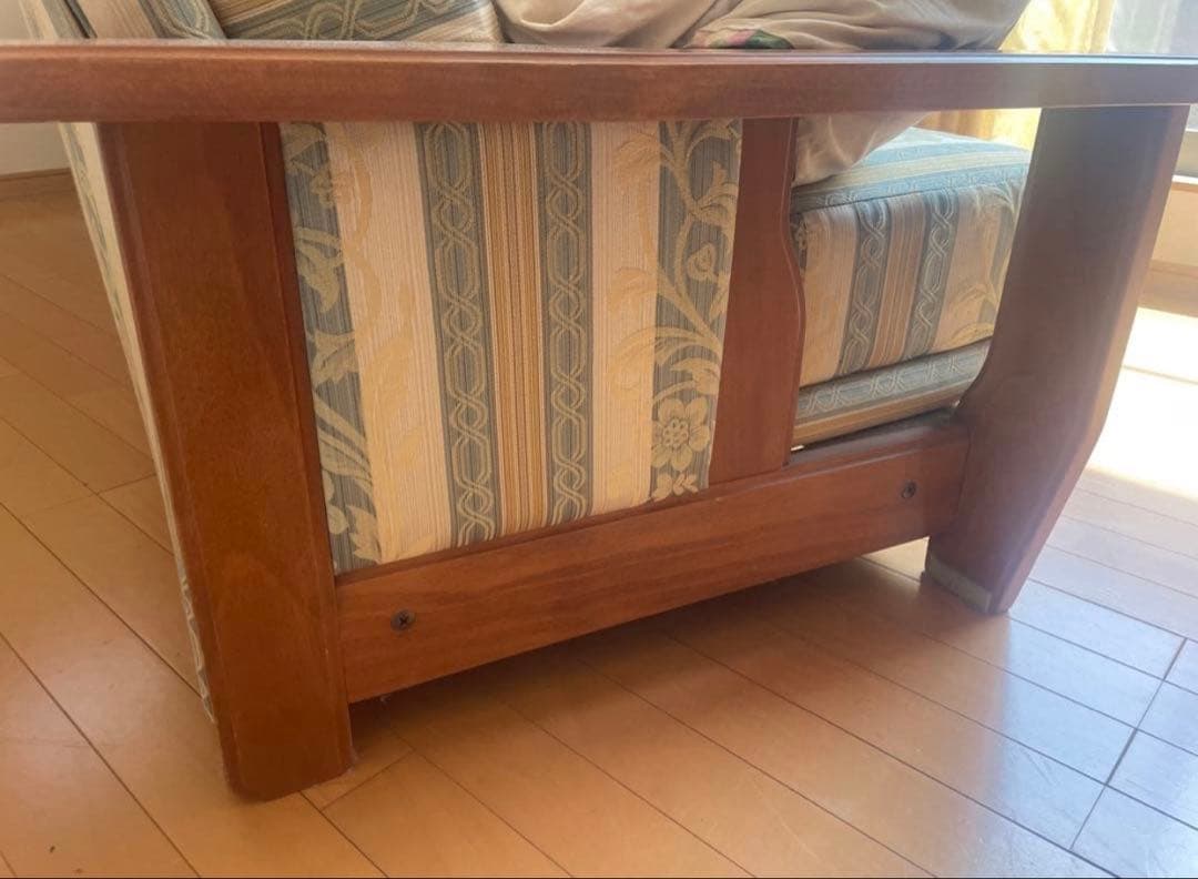 3人掛けソファー　ソファーベッド　レトロ　ヴィンテージ　美品