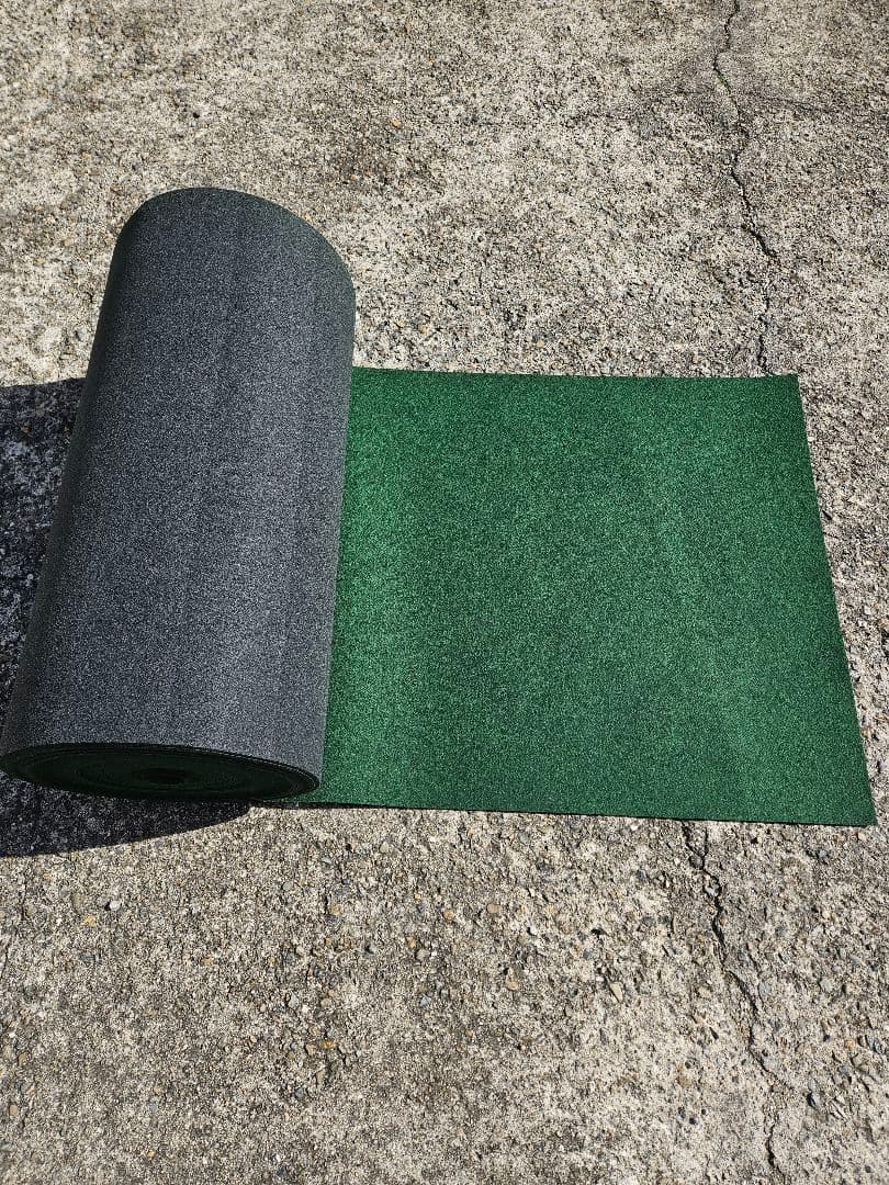 【新品】本格ポリエステル不織布 防草シート(明るめグリーン)厚手　巾1m×37m