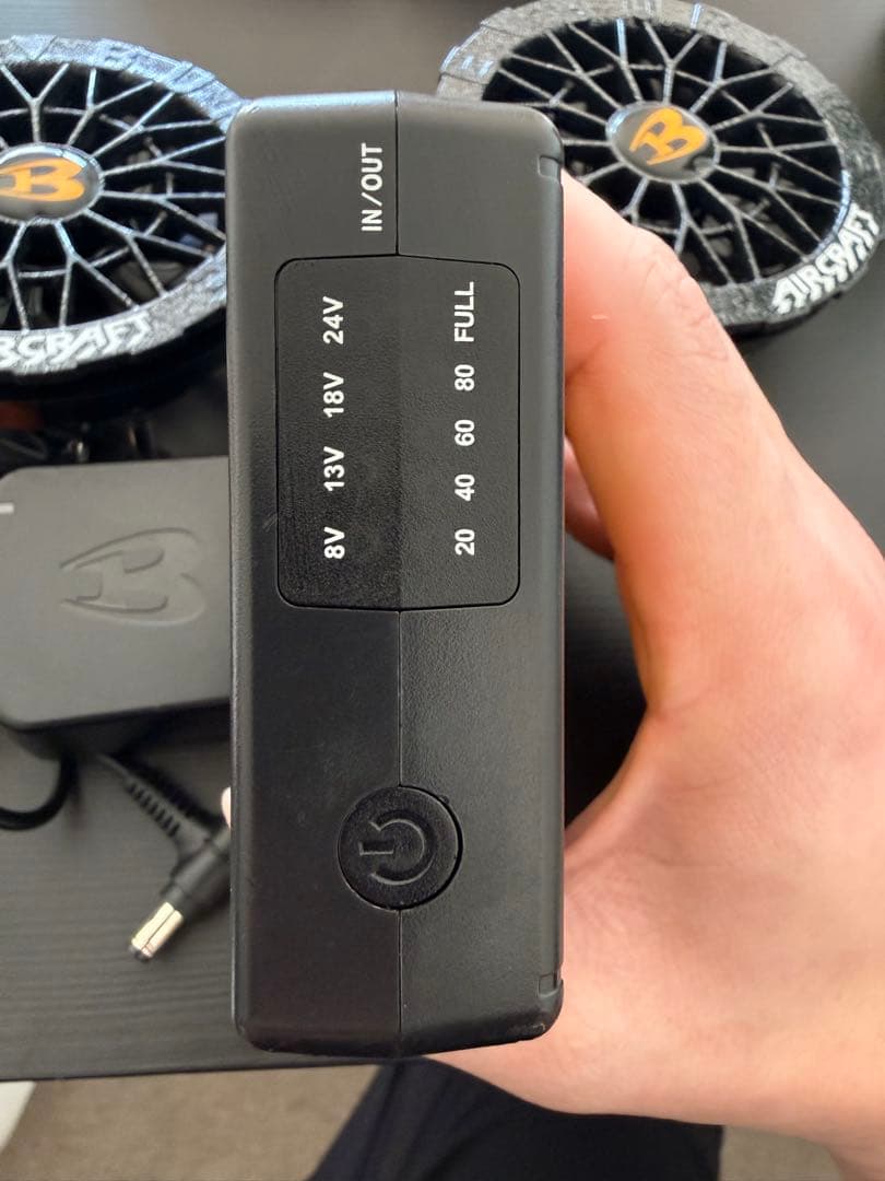 バートルAIRCRAFT AC09-24V ポータブルファン