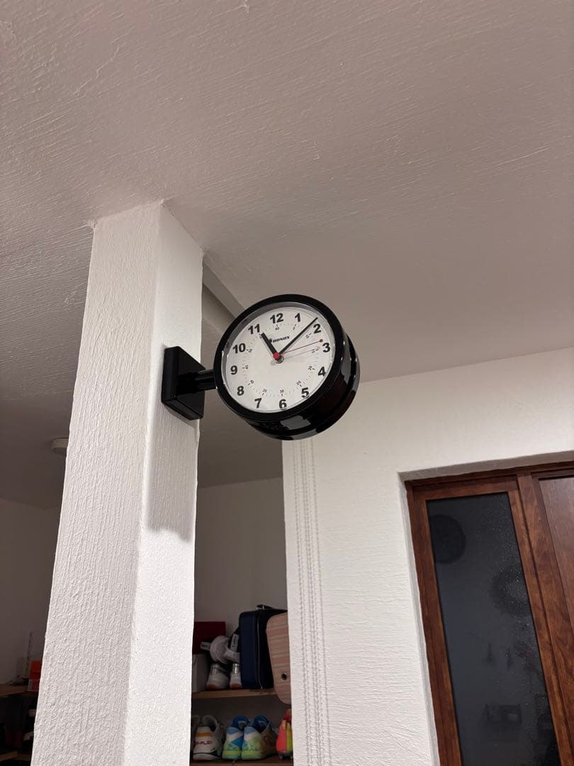 DULTON ダブルフェイス時計 ブラック S624-659BK