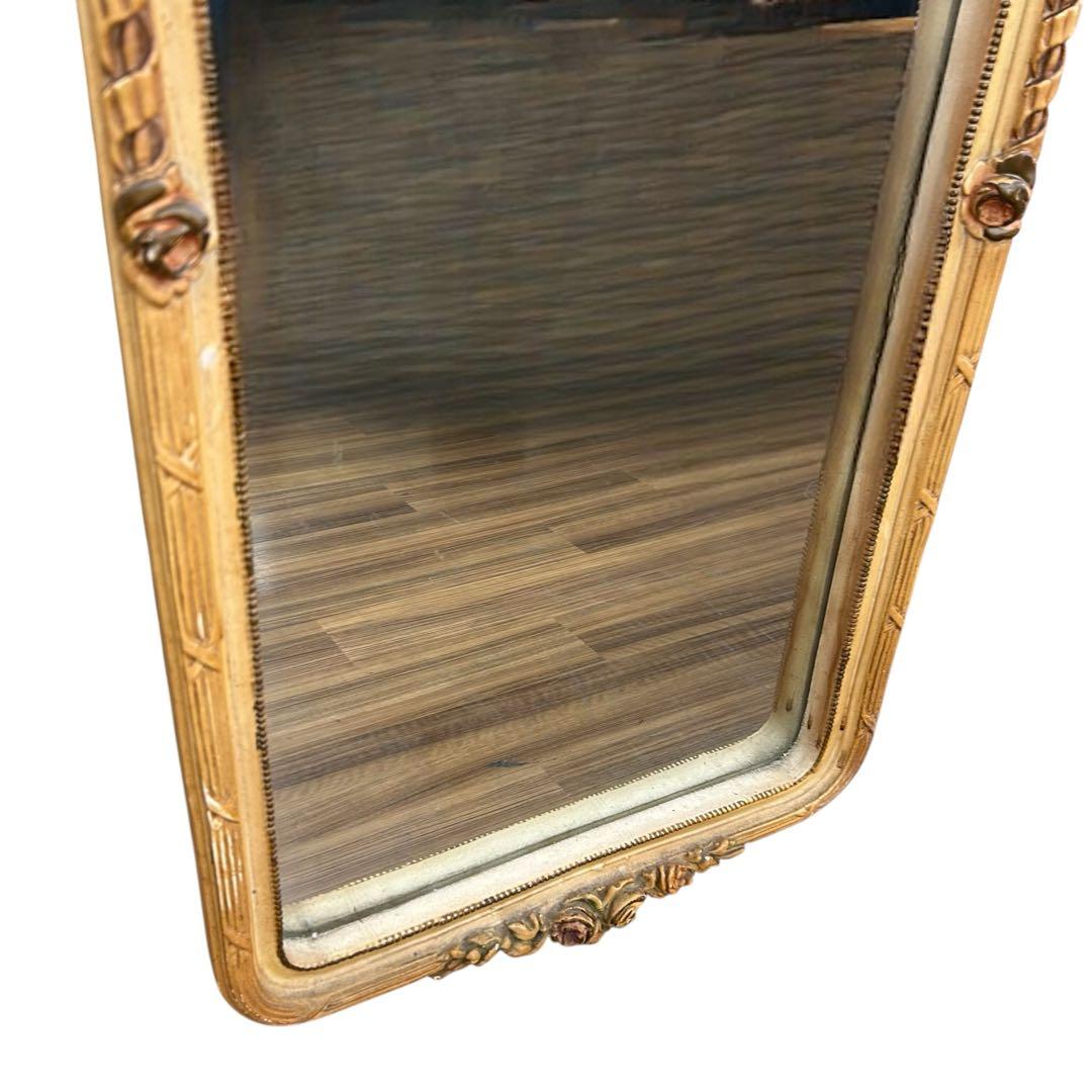 アンティーク調 スタンドミラー 姿見 全身鏡 インテリア 美品　西洋　鏡　ミラー