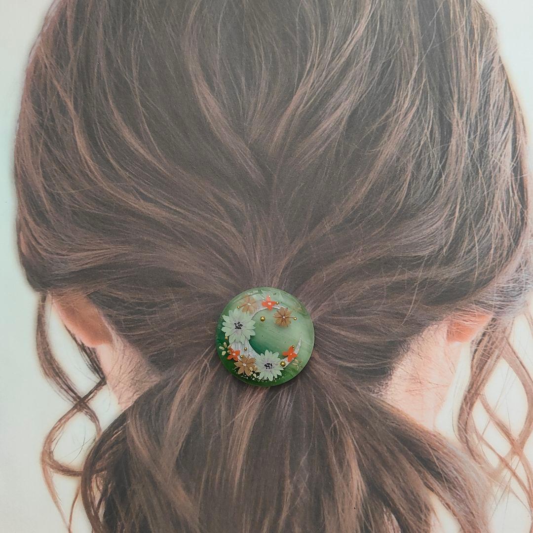 【900】ハンドメイド　レジン　ヘアゴム　ポニーフック