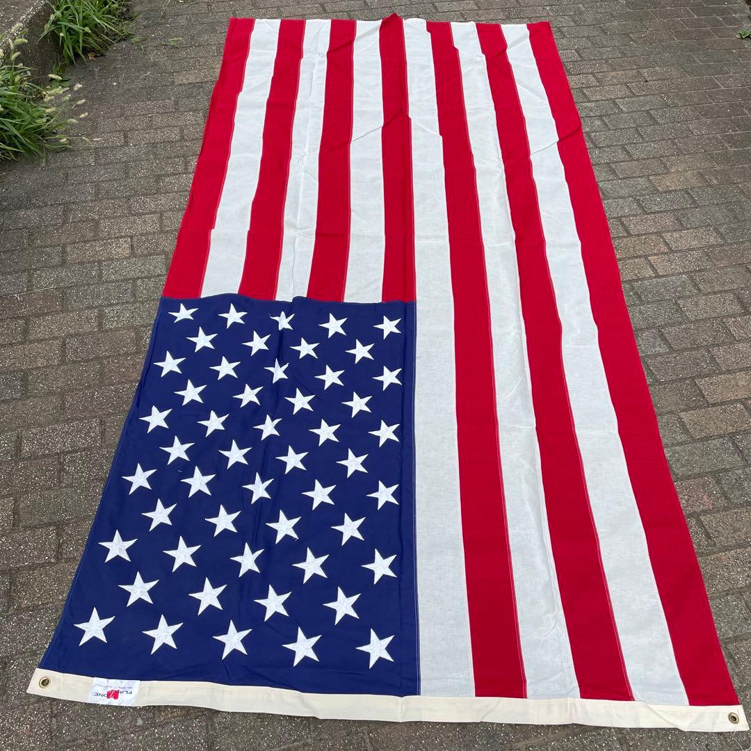 特大！BIG アメリカヴィンテージ星条旗cottonフラッグ　USAアンティーク 1912-59's ヴィンテージ 