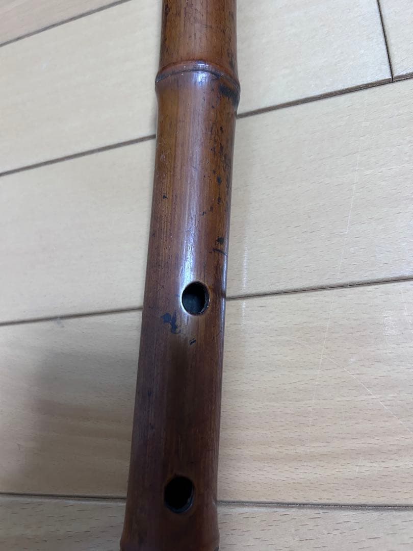 古い尺八 長さ57.5cm 明暗流？ 古美術 - メルカリ