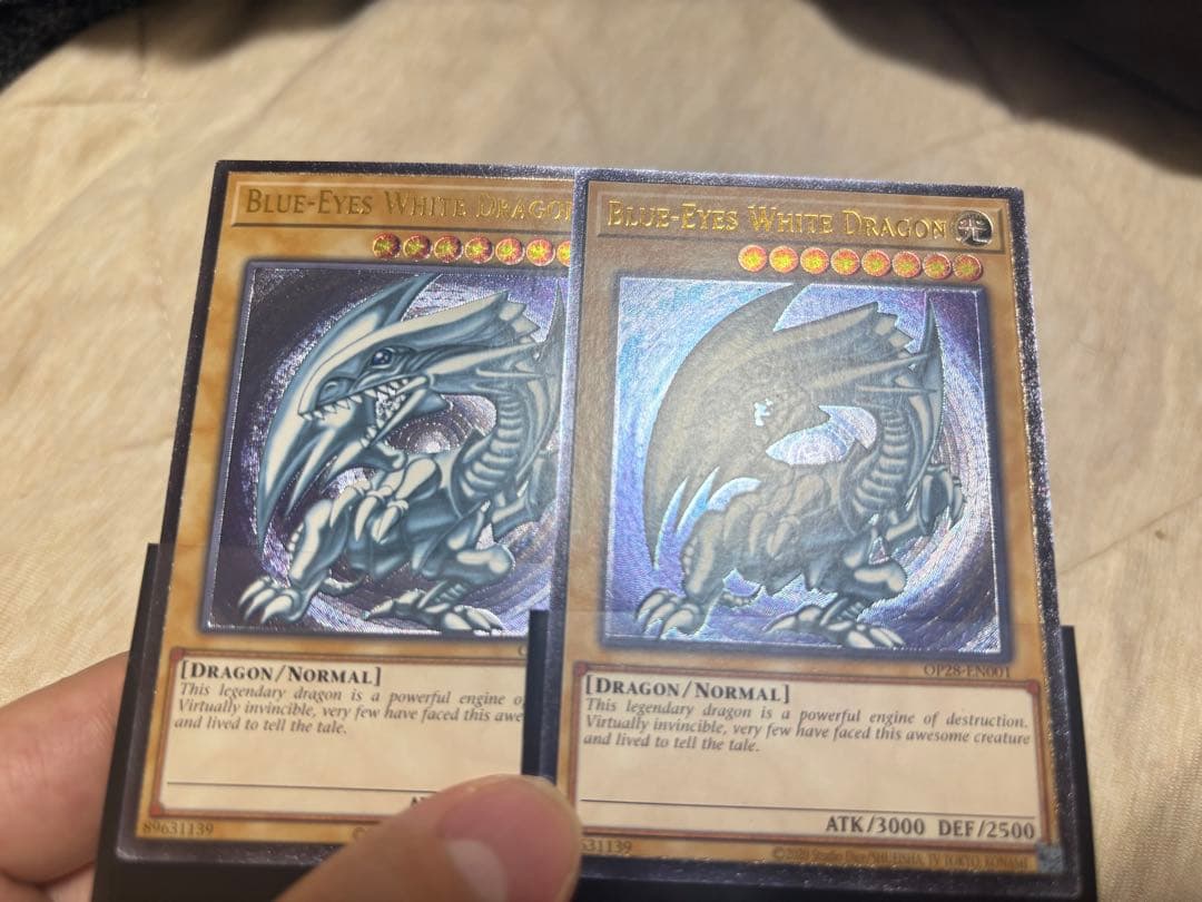 遊戯王 青眼の白龍 レリーフ 英語版 微青 - メルカリ