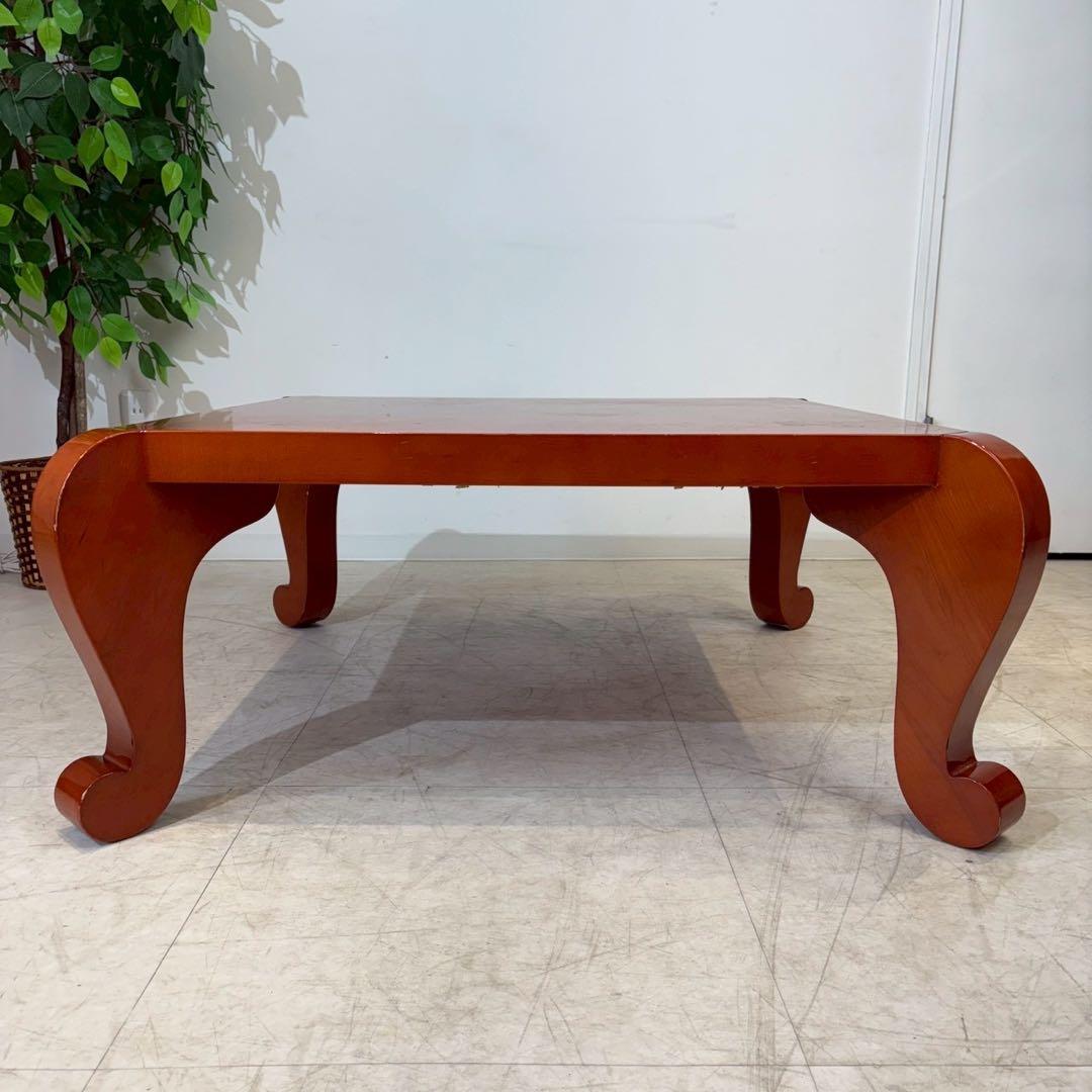 ローテーブル　センターテーブル　猫足　昭和レトロ　木製