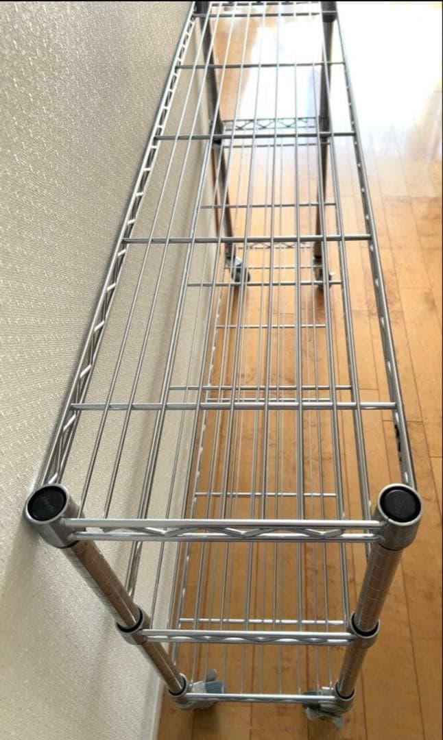 スチールラック 幅約119㎝縦幅29㎝高さ約69cm(タイヤの高さ含まず)