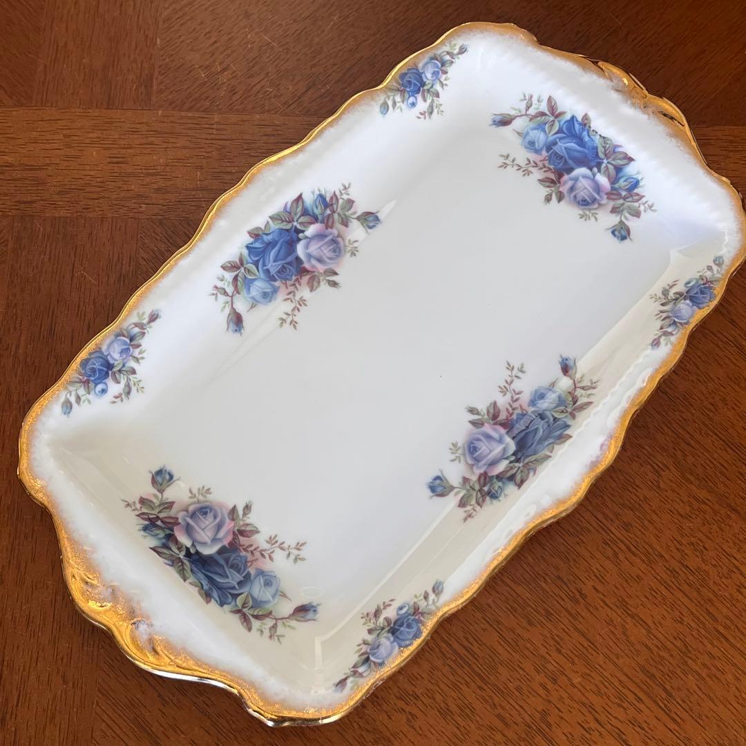 【レア美品】ロイヤルアルバート★ムーンライトローズ★サンドイッチプレート２枚