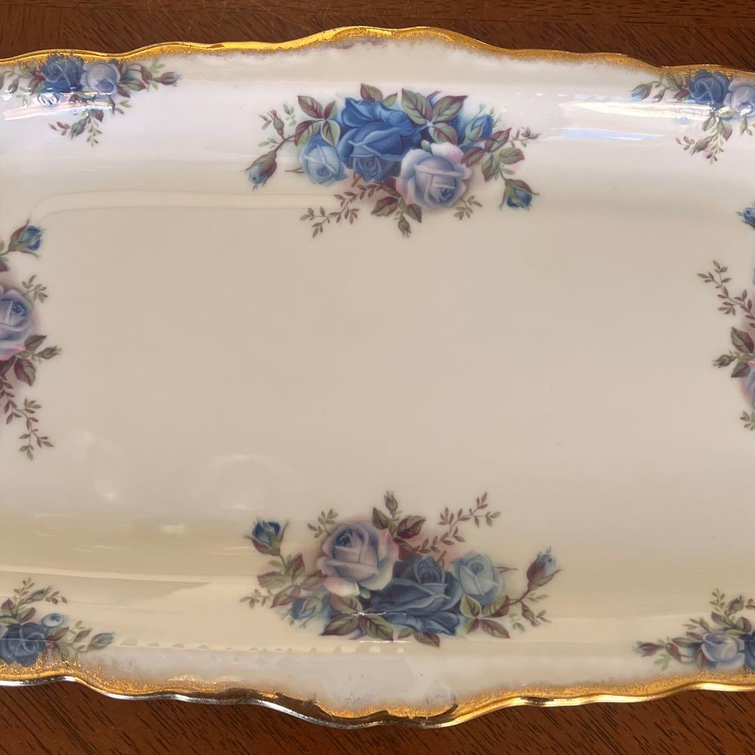 【レア美品】ロイヤルアルバート★ムーンライトローズ★サンドイッチプレート２枚